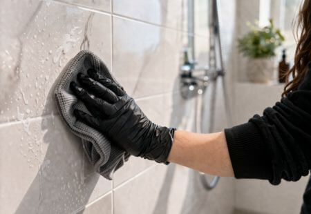 Deep cleaning bathroom tile detail by Renlix in Brighton, Hove and Worthing