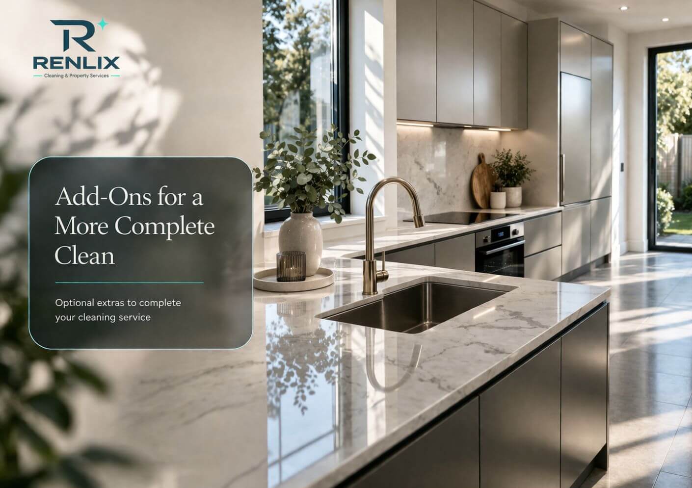 Renlix Home, Office and Commercial Cleaning Service Add-Ons in Brighton & Hove, Portslade, Fishersgate, Worthing and Lancing