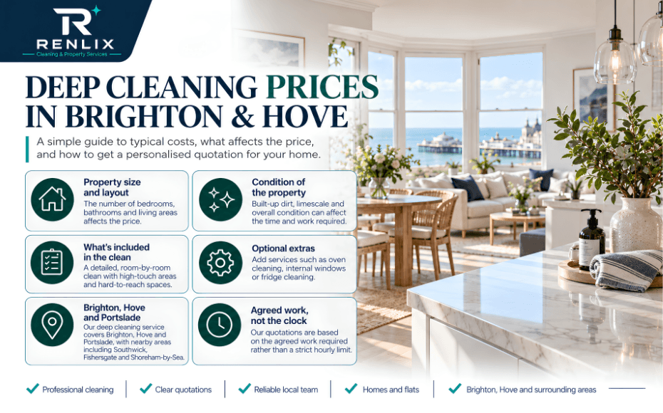 **Alt text:** `Deep cleaning prices in Brighton and Hove with factors that affect the cost of a professional deep clean